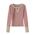 Statement Design Striped Pink Long Sleeve